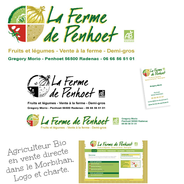 logotype ferme de Penhoët - 56